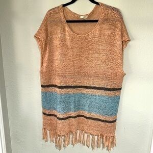 Easel knitted cover up